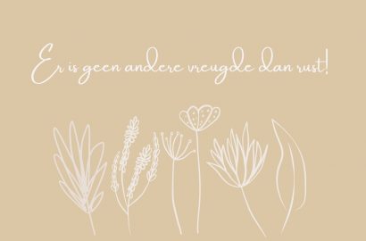 gedachtes over rust, botanische bloemen