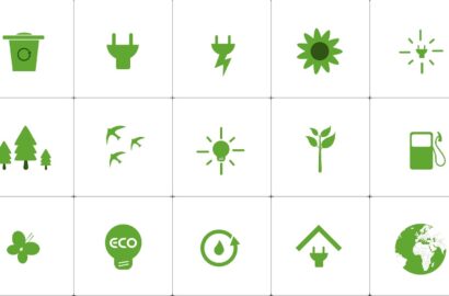 logo's groen voor milieubewust leven