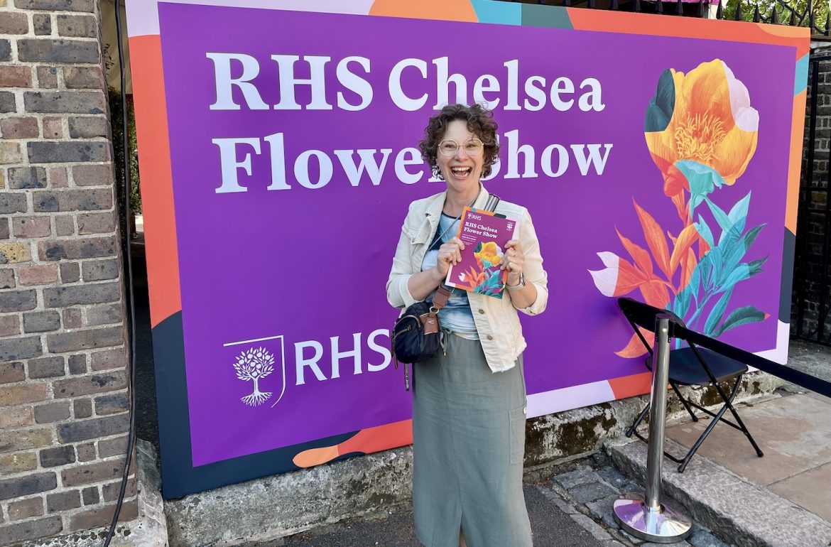 Janneke op de RHS Chelsea Flower Show 2025