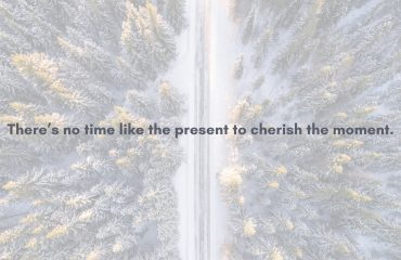 winterlandschap met een quote bij blog met quotes voor december