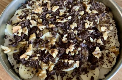 monchoutaart banaan walnoten