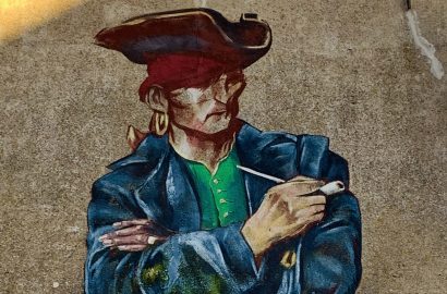 captains dinner muurschildering harlingen