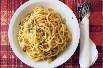 spaghetti carbonara eten recept Italiaanse keuken