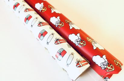 minimalistisch sinterklaas pakpapier