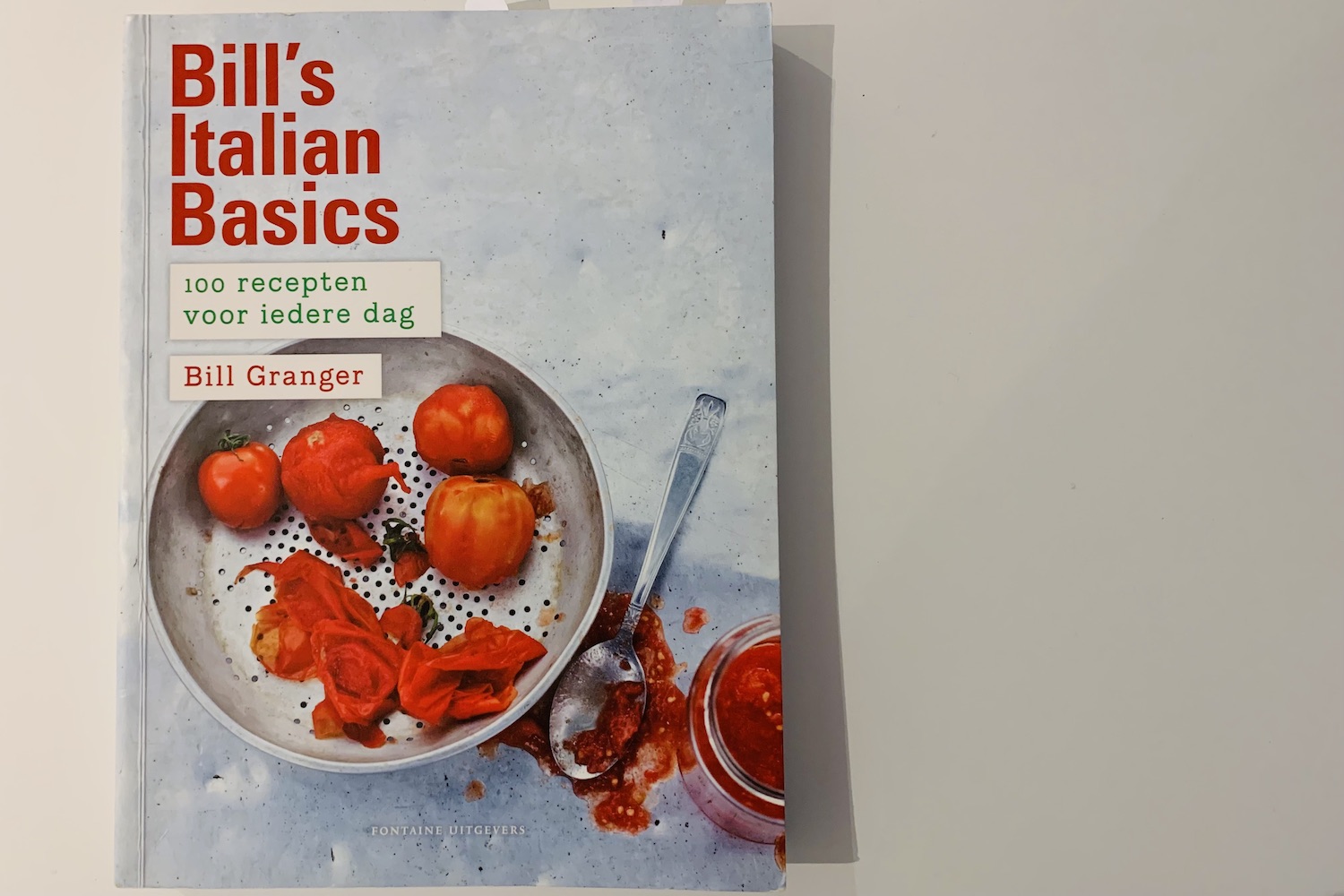 cover kookboek Bill's Italian Basics, foto geplaatst bij blog recept ovenschotel van gnocchi met tomaat en mozzarella