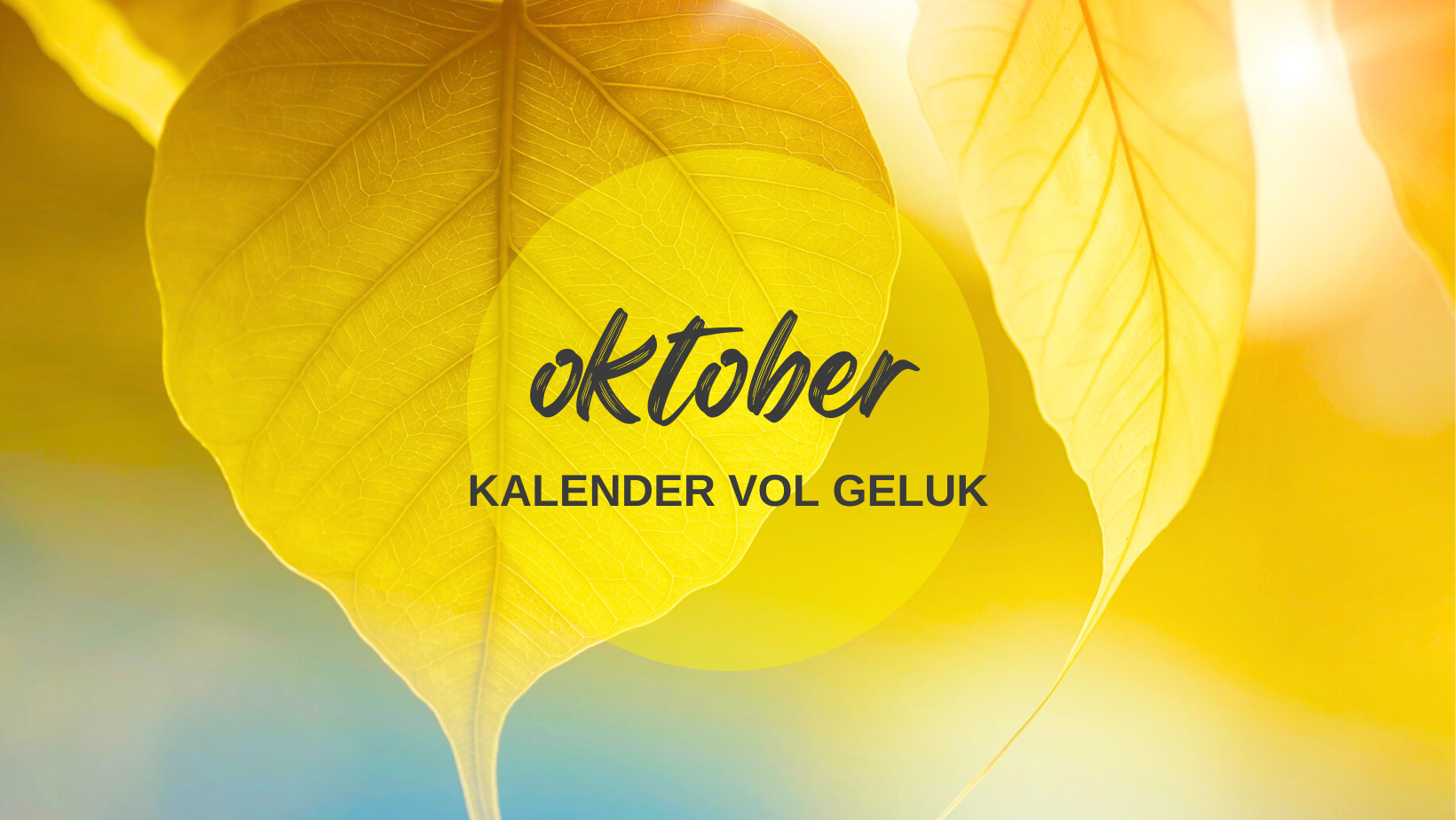 kalender voor geluk oktober