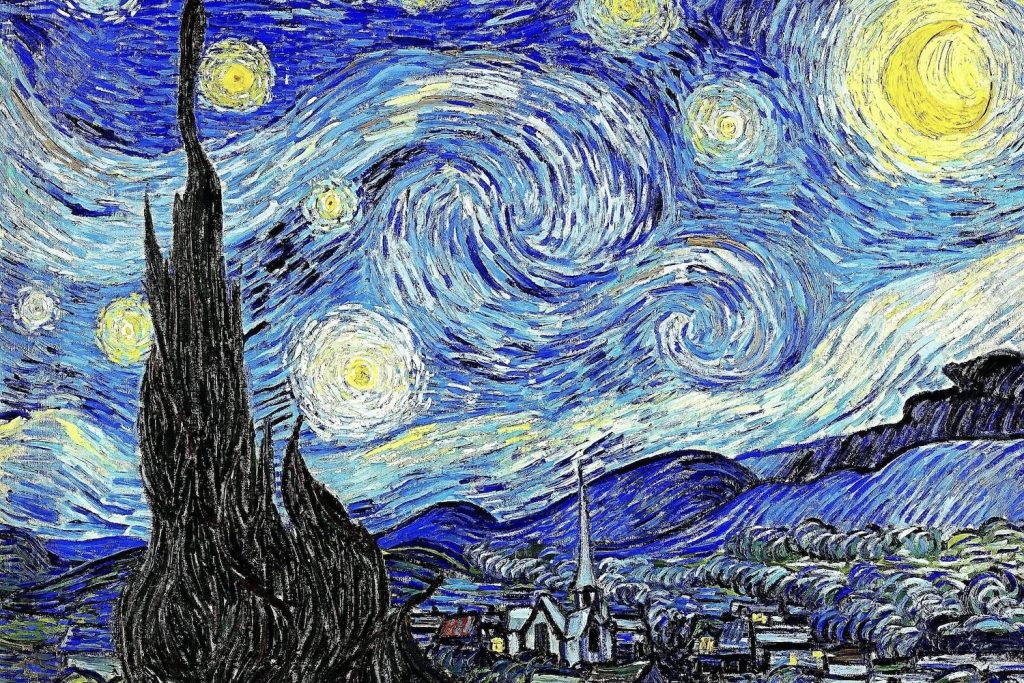Afbeelding van schilderij Starry Night van Van Gogh; afgebeeld bij blog over kerstfavorieten nr. 3 legpuzzel maken