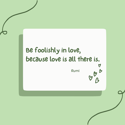 Be foolish in love, because love is all there is - Rumi  op Jannekeswereld