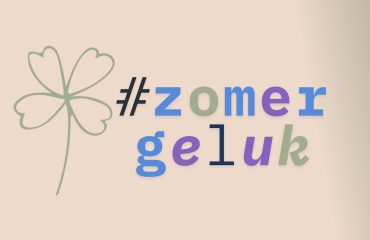 zomergeluk illustratie met tekst een klavertje 4