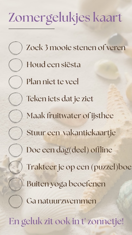 kleine zomergelukjes kaart