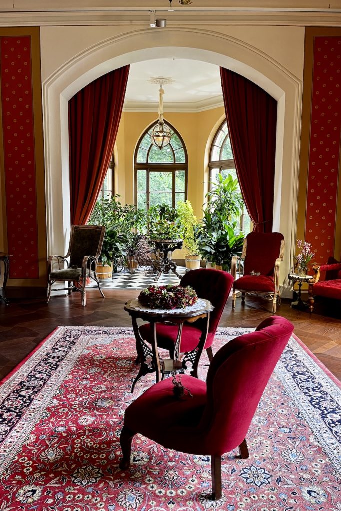 Interieur van Schloss Evenburg in Leer, Duitsland