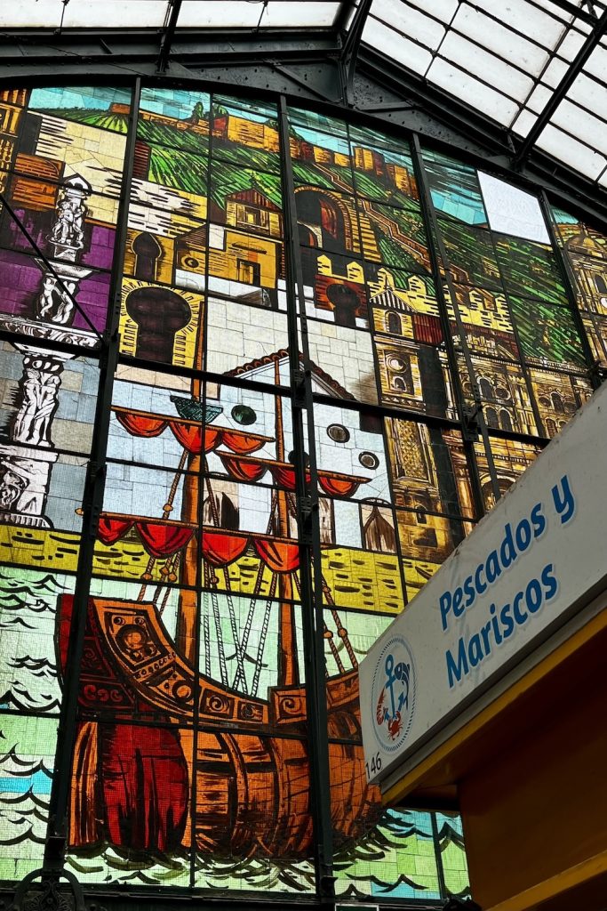 Glas-in-loodraam Mercado de Altrazanas in Malaga