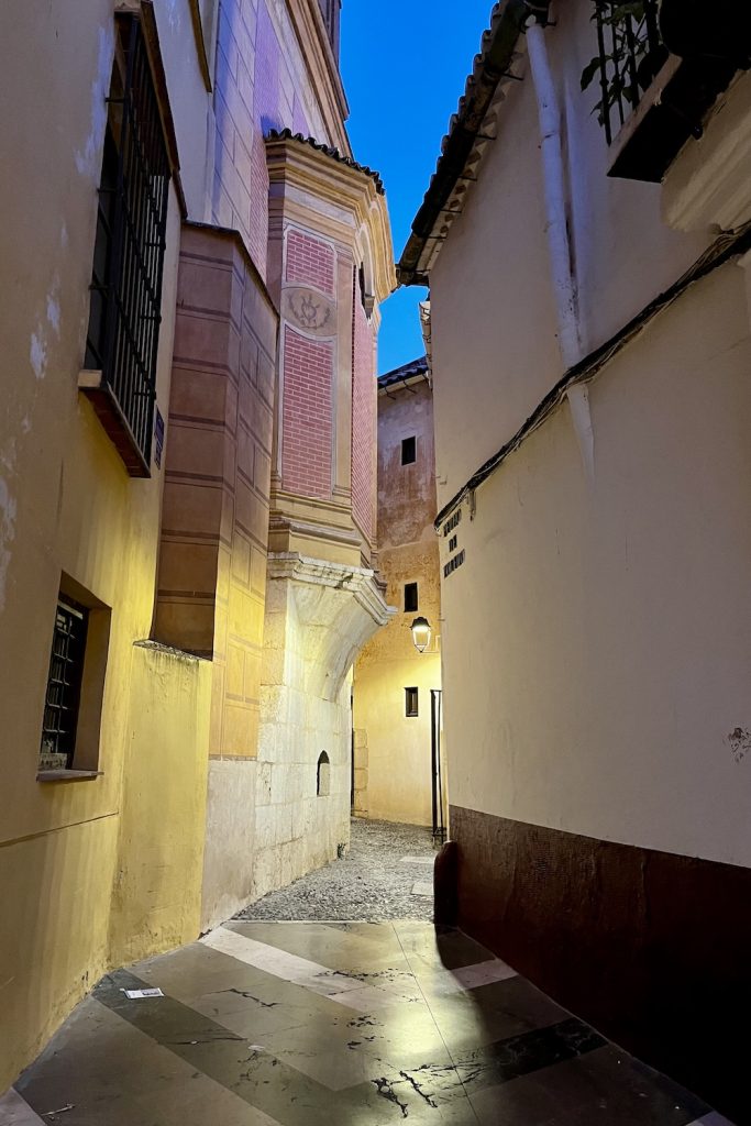 Straatje in Malaga in het historisch centrum